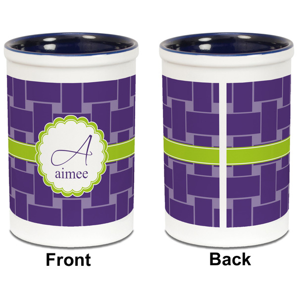 Waffle Weave Pencil Holder - Blue - approval