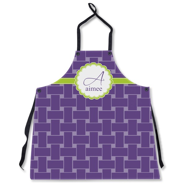 Custom Waffle Weave Apron Without Pockets w/ Name and Initial