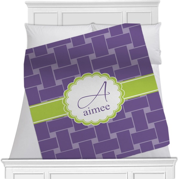 Custom Waffle Weave Minky Blanket - 40"x30" - Double Sided (Personalized)