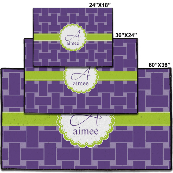 Waffle Weave Personalized Door Mat - Group Parent IMF