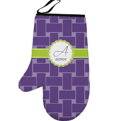 Waffle Weave Left Oven Mitt (Personalized)