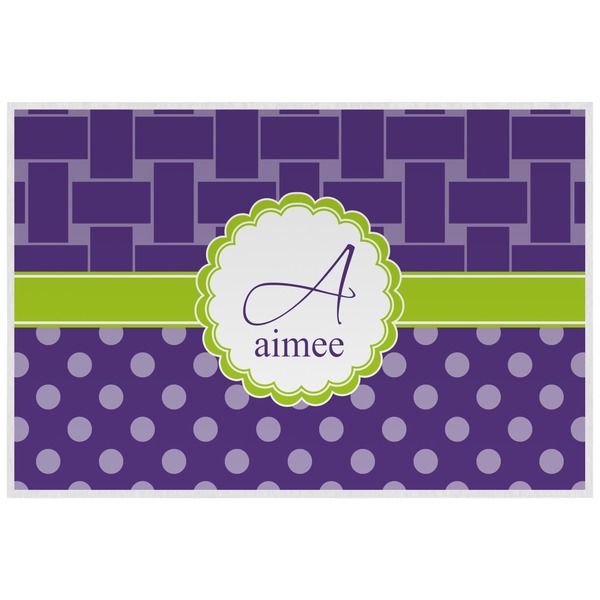 Waffle Weave Personalized Placemat (Back)