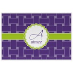 Waffle Weave Laminated Placemat w/ Name and Initial