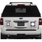 Waffle Weave Personalized Square Car Magnets on Ford Explorer
