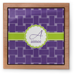 Waffle Weave Pet Urn w/ Name and Initial