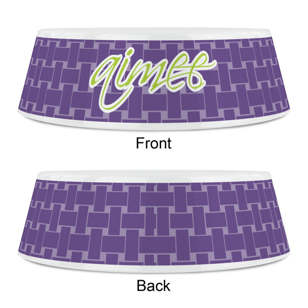 Waffle Weave Plastic Pet Bowls - Small - APPROVAL