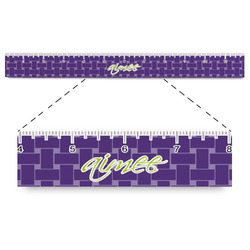 Waffle Weave Plastic Ruler - 12" (Personalized)