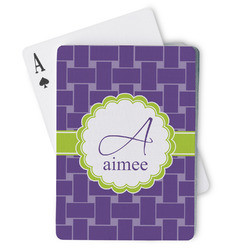 Waffle Weave Playing Cards (Personalized)