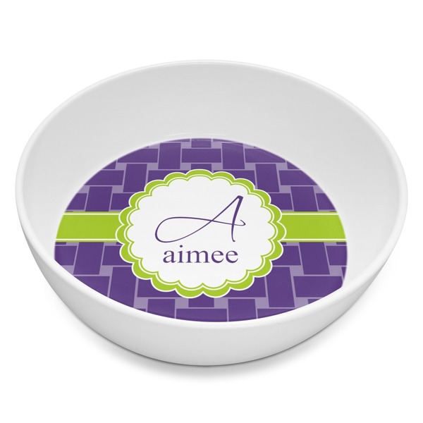 Custom Waffle Weave Melamine Bowl - 8 oz (Personalized)