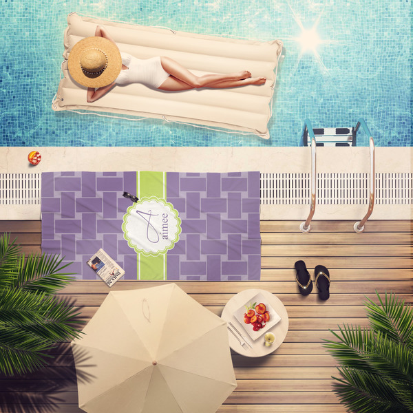 Waffle Weave Pool Towel Lifestyle