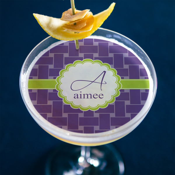 Waffle Weave Printed Drink Topper - XLarge - In Context