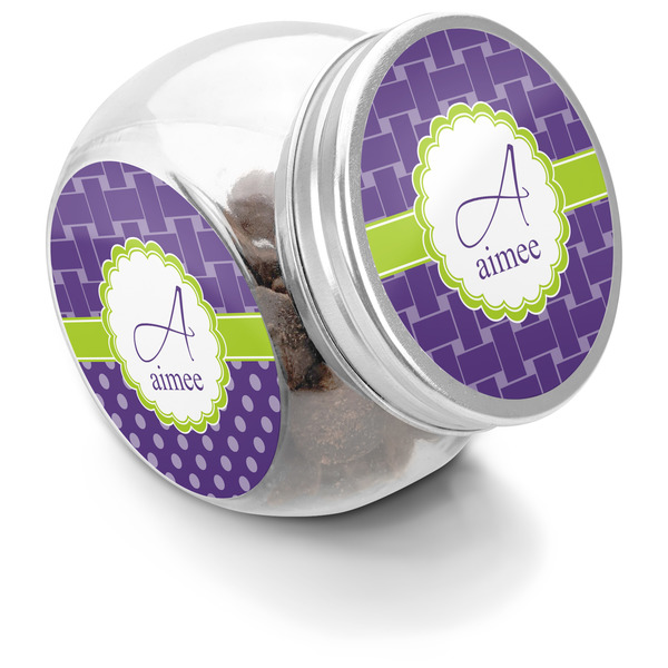 Custom Waffle Weave Puppy Treat Jar (Personalized)