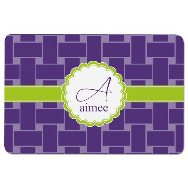 Waffle Weave Rectangular Fridge Magnet - FRONT