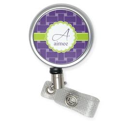 Waffle Weave Retractable Badge Reel (Personalized)