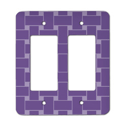 Waffle Weave Rocker Style Light Switch Cover - Two Switch