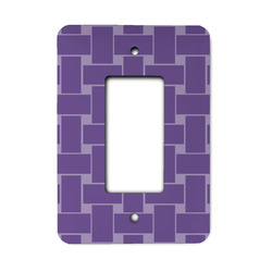Waffle Weave Rocker Style Light Switch Cover (Personalized)
