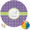 Waffle Weave Round Beach Towel (Personalized)