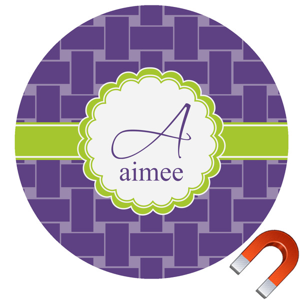 Custom Waffle Weave Car Magnet (Personalized)