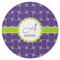 Waffle Weave Round Rubber Backed Coaster (Personalized)