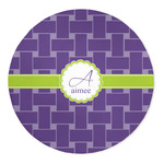 Waffle Weave 5' Round Indoor Area Rug (Personalized)