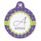 Waffle Weave Round Pet ID Tag (Personalized)