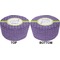 Waffle Weave Round Pouf Ottoman (Top and Bottom)