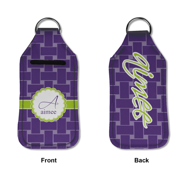 Waffle Weave Sanitizer Holder Keychain - Large APPROVAL (Flat)