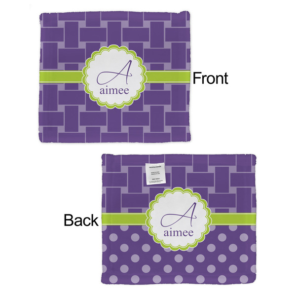 Waffle Weave Security Blanket - Front & Back View