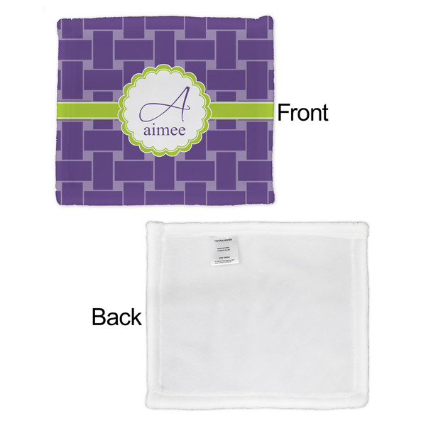 Waffle Weave Security Blanket - Front & White Back View