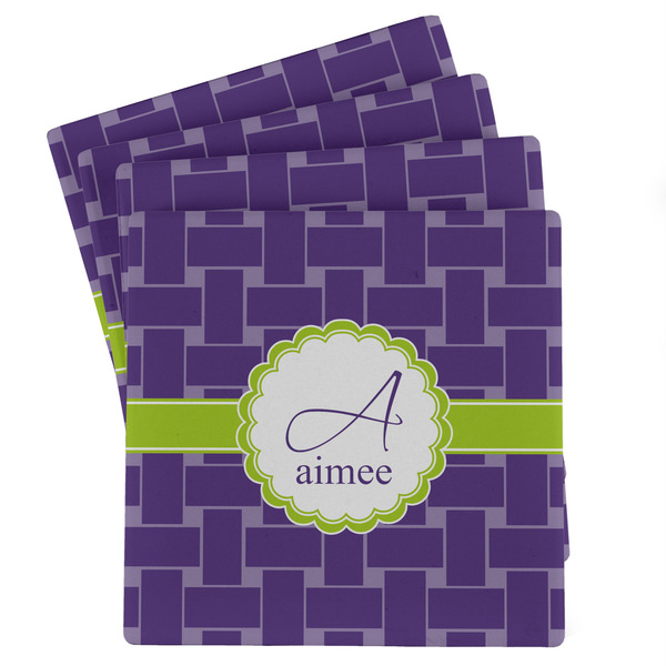 Custom Waffle Weave Absorbent Stone Coasters - Set of 4 (Personalized)