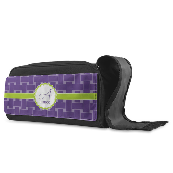 Waffle Weave Shoe Bags - ANGLE (Open)