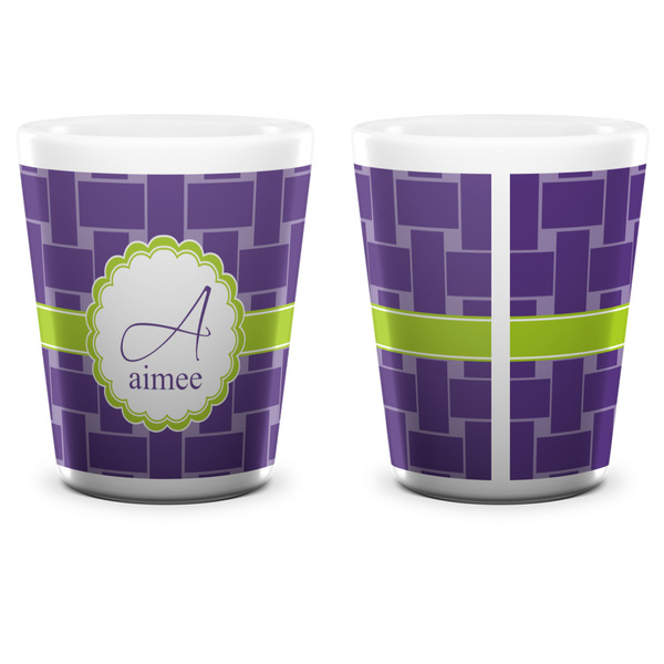 Waffle Weave Shot Glass - White - APPROVAL