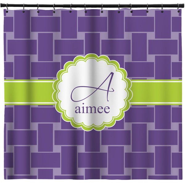 Custom Waffle Weave Shower Curtain (Personalized)