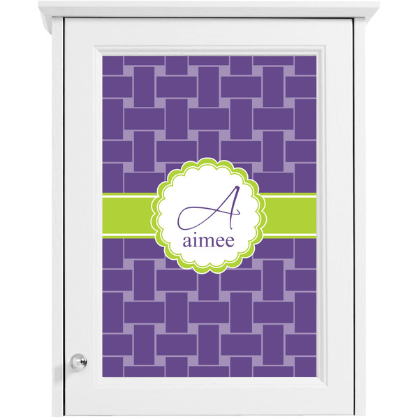 Waffle Weave Single White Cabinet Decal