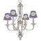Waffle Weave Small Chandelier Shade - LIFESTYLE (on chandelier)