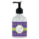 Waffle Weave Glass Soap & Lotion Bottle - Single Bottle (Personalized)