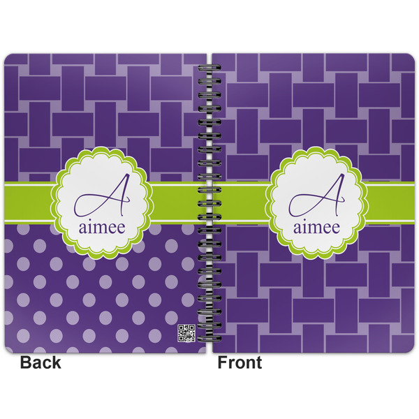 Waffle Weave Spiral Journal 7 x 10 - Apvl