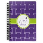 Waffle Weave Spiral Notebook (Personalized)