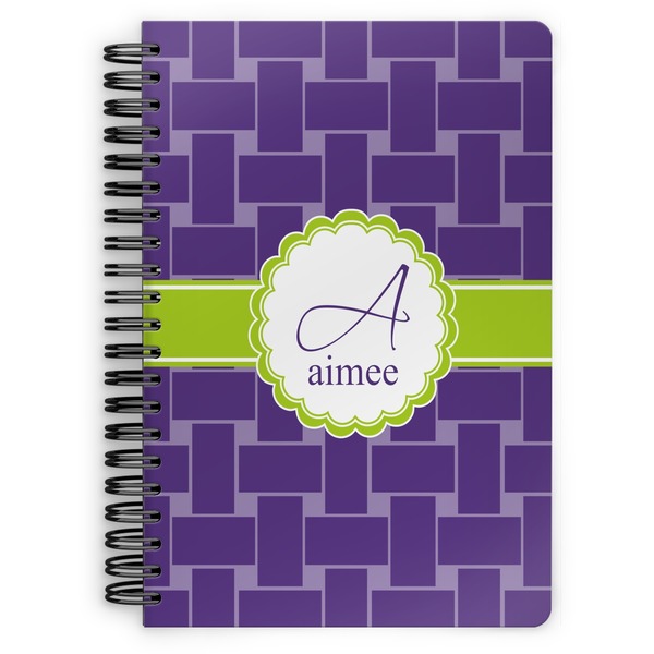 Custom Waffle Weave Spiral Notebook (Personalized)