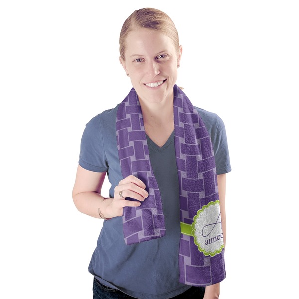 Waffle Weave Sport Towel - Exercise use - Model