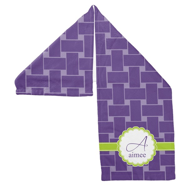 Waffle Weave Sports Towel Folded - Both Sides Showing