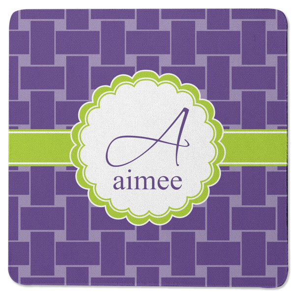Waffle Weave Square Coaster Rubber Back - Single