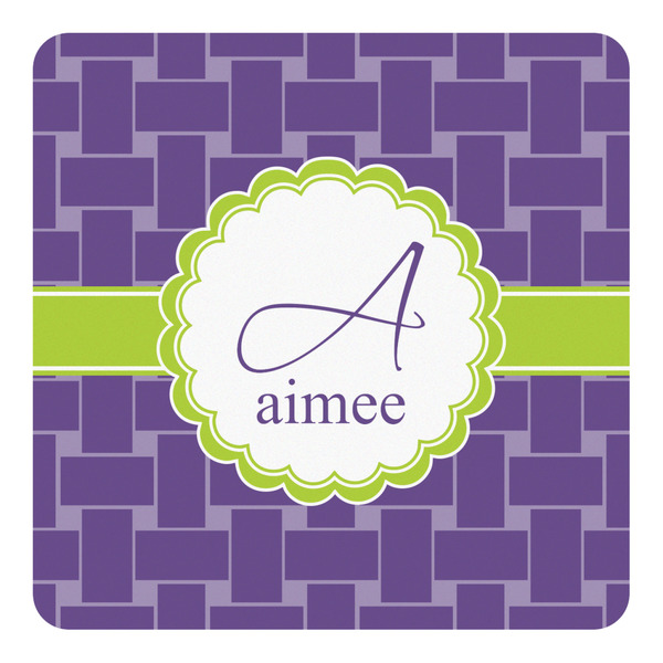 Custom Waffle Weave Square Decal - Small (Personalized)