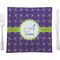 Waffle Weave 9.5" Glass Square Lunch / Dinner Plate- Single or Set of 4 (Personalized)