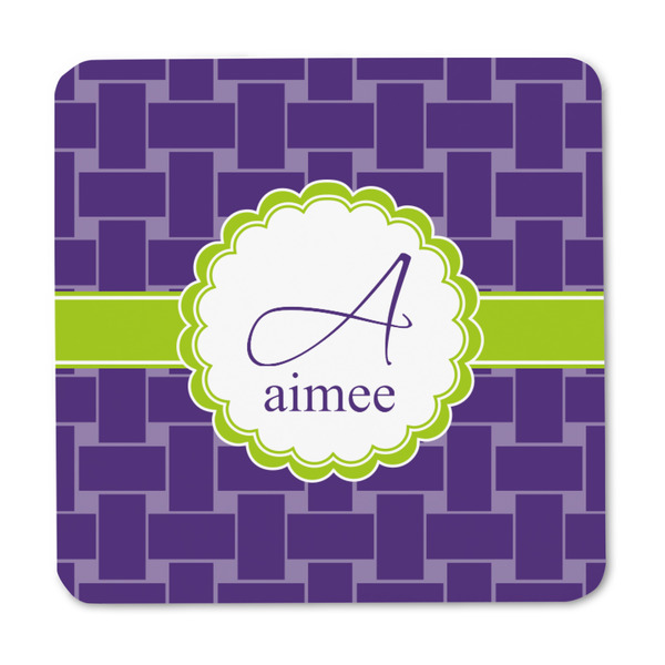 Waffle Weave Square Fridge Magnet - FRONT