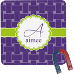 Waffle Weave Square Fridge Magnet (Personalized)
