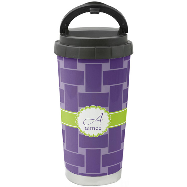 Custom Waffle Weave Stainless Steel Coffee Tumbler (Personalized)