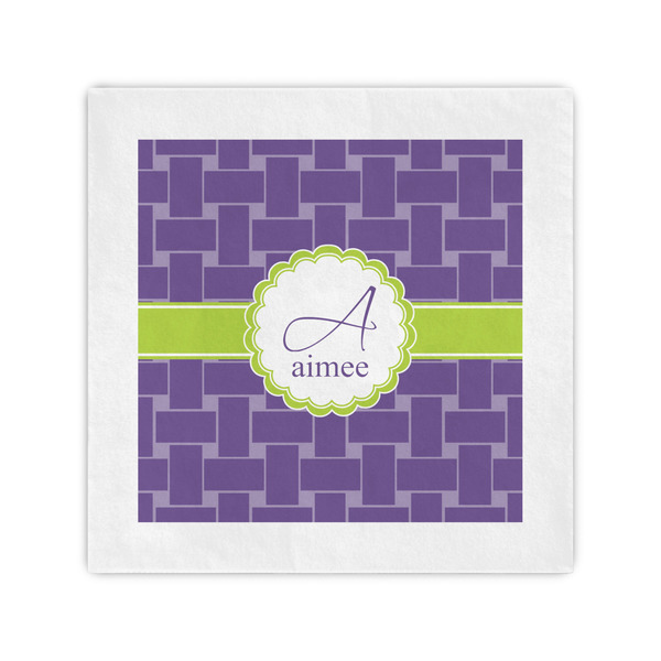 Custom Waffle Weave Cocktail Napkins (Personalized)