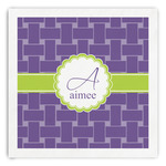 Waffle Weave Paper Dinner Napkins (Personalized)