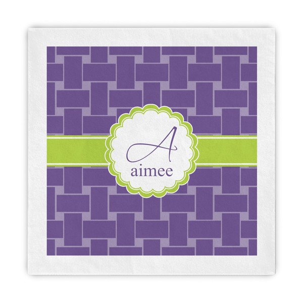 Custom Waffle Weave Standard Decorative Napkins (Personalized)